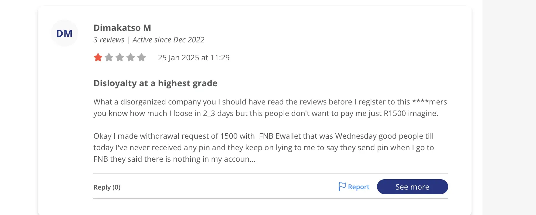 HelloPeter review screenshot