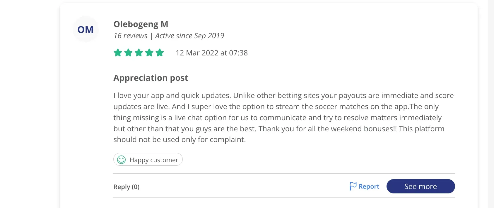 HelloPeter review screenshot