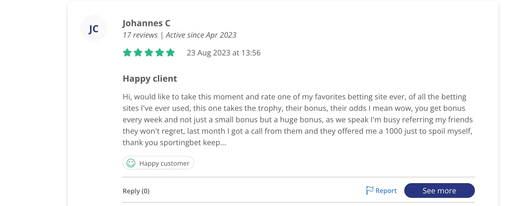 HelloPeter review screenshot