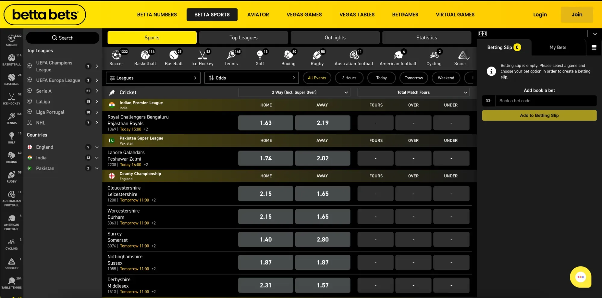 Bettabets sports betting